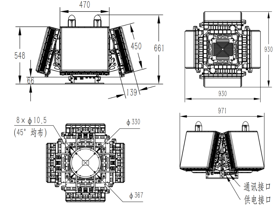 AESA radar wide-area detection capabilities and coverage
